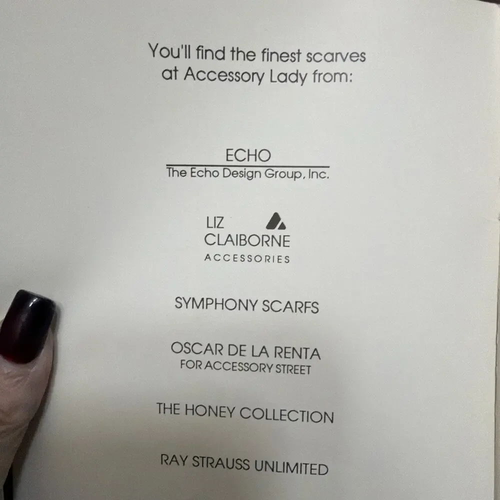 Scarf Wearing Made Easy Accessory Lady Liz Claiborne Illustrated PPB +14 Scarves